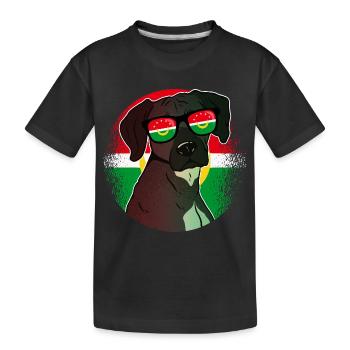 Arab Maghreb Union - Kids' Premium Organic T-Shirt - black - Front