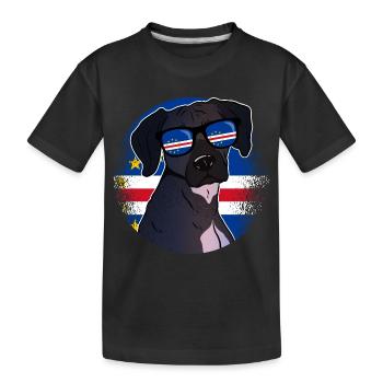 Kap Verde - Kinder Premium Bio T-Shirt - Schwarz - Vorne