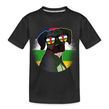 Central African Republic - Kids' Premium Organic T-Shirt - black - Front