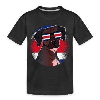 Costa Rica - Kinder Premium Bio T-Shirt - Schwarz - Vorne