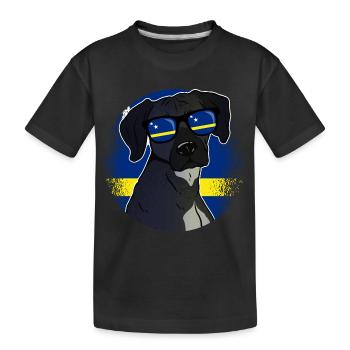 Curaçao - Kinder Premium Bio T-Shirt - Schwarz - Vorne
