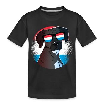 Luxembourg - Kids' Premium Organic T-Shirt - black - Front