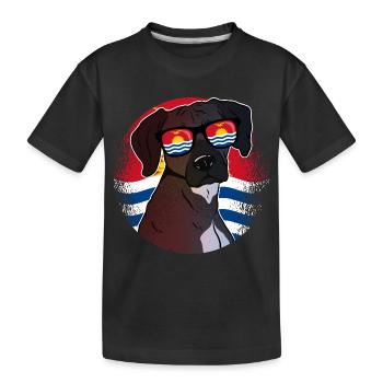 Kiribati - Kids' Premium Organic T-Shirt - black - Front