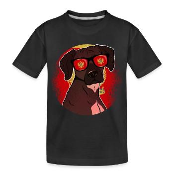 Montenegro - Kids' Premium Organic T-Shirt - black - Front