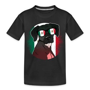 Mexiko - Kinder Premium Bio T-Shirt - Schwarz - Vorne