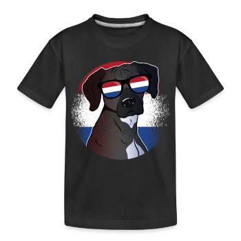 Antilles néerlandaises - T-shirt bio Premium Enfant - noir - Devant