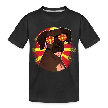 Macédoine du Nord - T-shirt bio Premium Enfant - noir - Devant