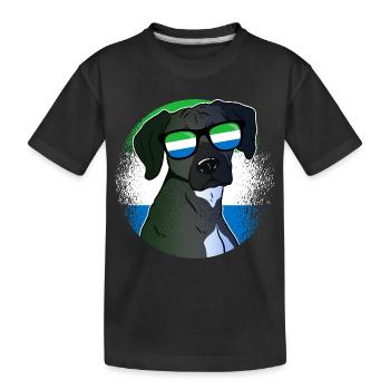 Sierra Leone - Kids' Premium Organic T-Shirt - black - Front