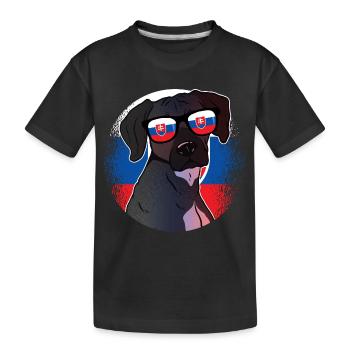 Slovakia - Kids' Premium Organic T-Shirt - black - Front