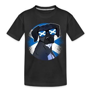 Scotland - Kids' Premium Organic T-Shirt - black - Front