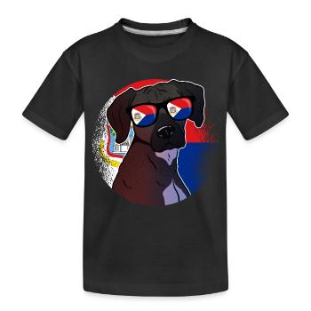 Sint Maarten - Kids' Premium Organic T-Shirt - black - Front