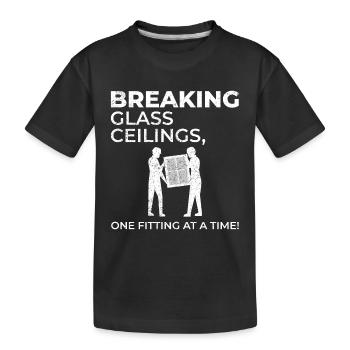 Vitrier Fenêtre Verre Montage Fitter Verrerie - T-shirt bio Premium Enfant - noir - Devant