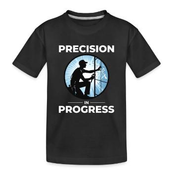 Vitrier Fenêtre Verre Montage Fitter Verrerie - T-shirt bio Premium Enfant - noir - Devant