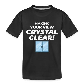 Vitrier Fenêtre Verre Montage Fitter Verrerie - T-shirt bio Premium Enfant - noir - Devant