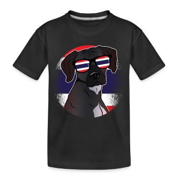 Thailand - Kinder Premium Bio T-Shirt - Schwarz - Vorne