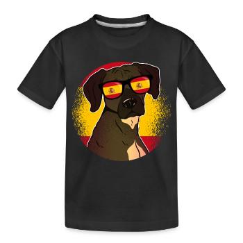 Spanien - Kinder Premium Bio T-Shirt - Schwarz - Vorne