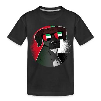 Vereinigte Arabische Emirate - Kinder Premium Bio T-Shirt - Schwarz - Vorne