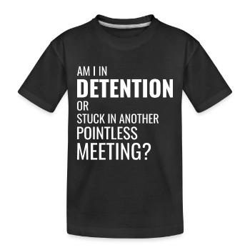 Travail Mèmes Bureau-Humour Lieu De Travail Drôle - T-shirt bio Premium Enfant - noir - Devant