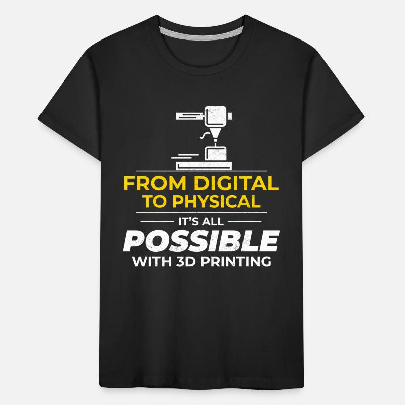 3D Printer 3D Printing Kids' Premium Organic T-Shirt