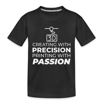 3D-Drucker 3D-Druck - Kinder Premium Bio T-Shirt - Schwarz - Vorne