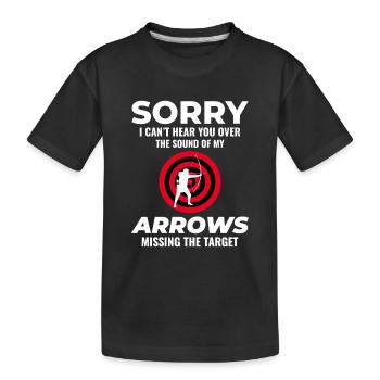 Archery Targets Archer Bullseye Shooting Sport - Kids' Premium Organic T-Shirt - black - Front