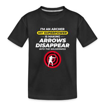 Archery Targets Archer Bullseye Shooting Sport - Kids' Premium Organic T-Shirt - black - Front