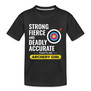 Archery Targets Archer Bullseye Shooting Sport - Kids' Premium Organic T-Shirt - black - Front