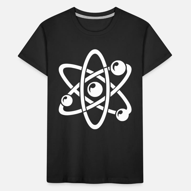 Atomic Nucleus Physics Atom Electron Atomic Model Kids' Premium Organic T-Shirt