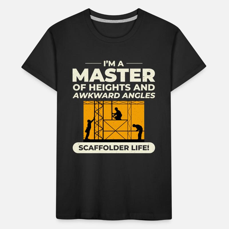 Scaffolder Scaffold Builder Scaffolding Platform Kids' Premium Organic T-Shirt