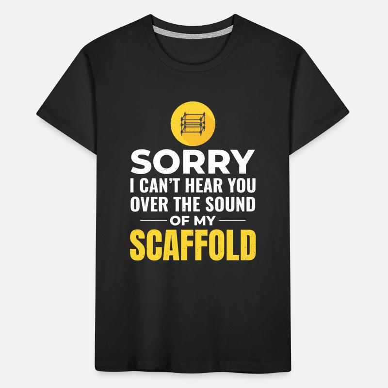 Plate-forme d’échafaudage d’échafaudage de constructeur d’échafaudages T-shirt bio Premium Enfant