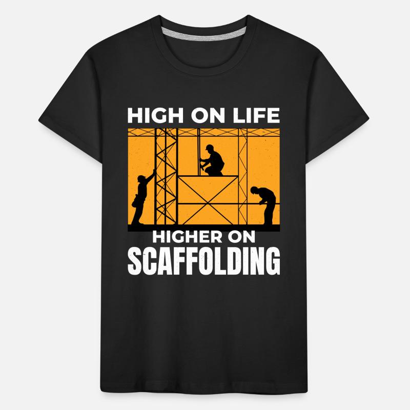 Scaffolder Scaffold Builder Scaffolding Platform Kids' Premium Organic T-Shirt