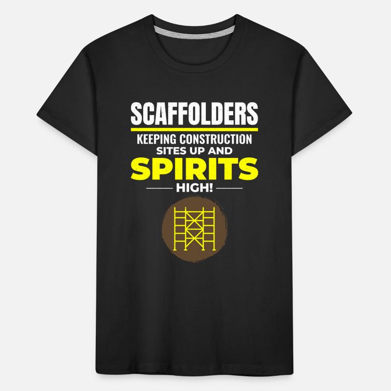 Scaffolder Scaffold Builder Scaffolding Platform Kids' Premium Organic T-Shirt
