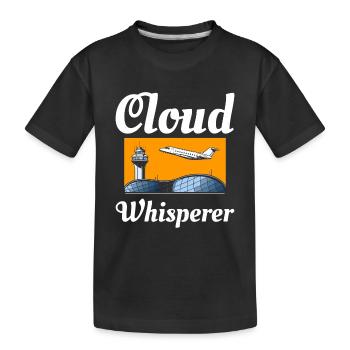 Air Traffic Controller ATC Aviation Humor Airplane - Kids' Premium Organic T-Shirt - black - Front