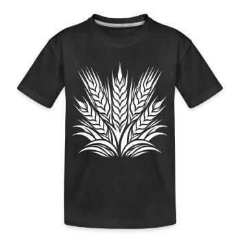 Tatouage Grain Épis - T-shirt bio Premium Enfant - noir - Devant