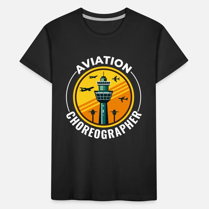 Air Traffic Controller ATC Aviation Humor Airplane Kids' Premium Organic T-Shirt