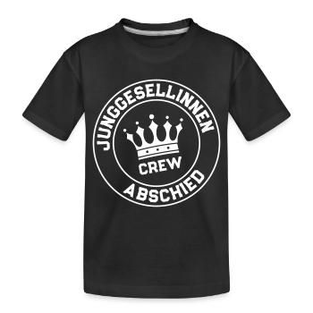 Junggesellinnenabschied Crew - Kinder Premium Bio T-Shirt - Schwarz - Vorne