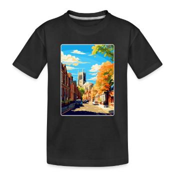 Richmond Angleterre Royaume-Uni Affiche de voyage vintage souvenir - T-shirt bio Premium Enfant - noir - Devant