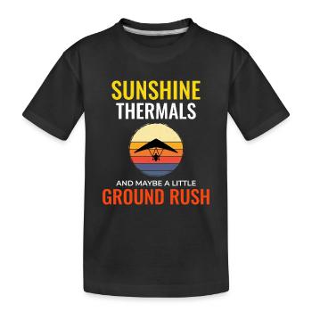 Deltaplane Sports aériens Aventure Pilote de vol à voile - T-shirt bio Premium Enfant - noir - Devant