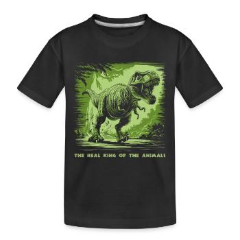 T Rex 07 2024 02 - T-shirt bio Premium Enfant - noir - Devant