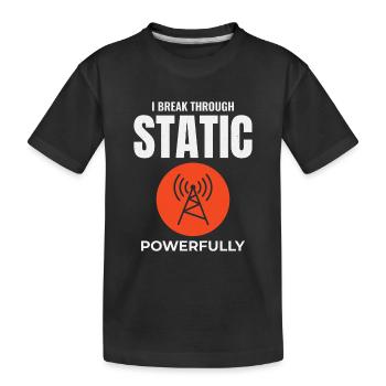 Opérateur radio amateur Fréquence des ondes radio - T-shirt bio Premium Enfant - noir - Devant