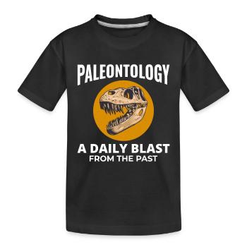Chasse aux fossiles Paléontologie Collectionneur Préhistorique - T-shirt bio Premium Enfant - noir - Devant