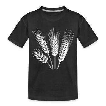 Différents types d’épis de céréales - T-shirt bio Premium Enfant - noir - Devant