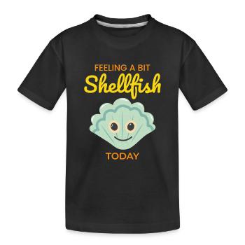 Scallop Seashells Collector Beachcomber Shellfish - Kids' Premium Organic T-Shirt - black - Front
