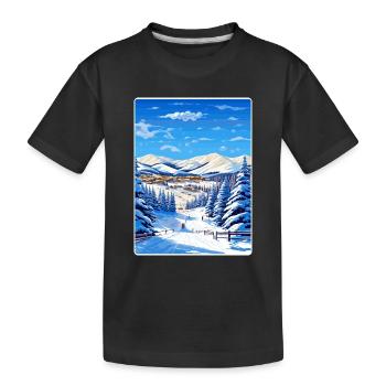 Beaver Creek Ski St. Anton Reiseposter Souvenir - Kinder Premium Bio T-Shirt - Schwarz - Vorne