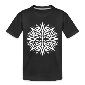Composition d’étoiles de tatouage étoiles et flammes - T-shirt bio Premium Enfant - noir - Devant
