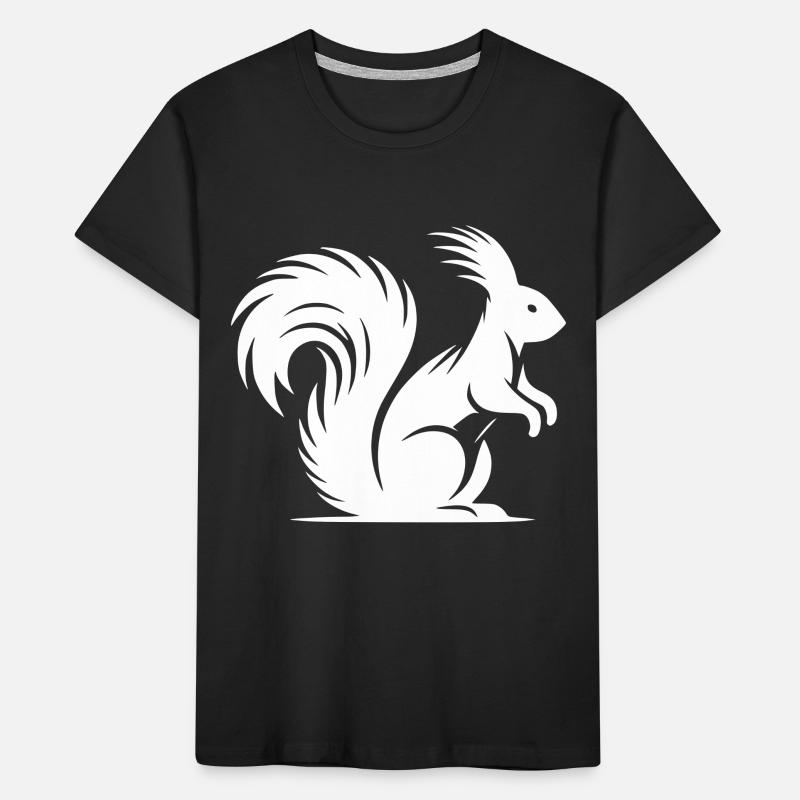 Putziges Eichhörnchen mit buschigem Schwanz Kinder Premium Bio T-Shirt