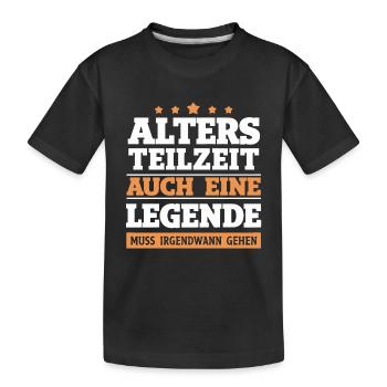 Retraite partielle ATZ - T-shirt bio Premium Enfant - noir - Devant