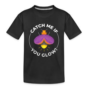 Fireflies Firefly Lightning Bug Insect Collector - Kids' Premium Organic T-Shirt - black - Front