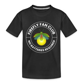 Fireflies Firefly Lightning Bug Insect Collector - Kids' Premium Organic T-Shirt - black - Front