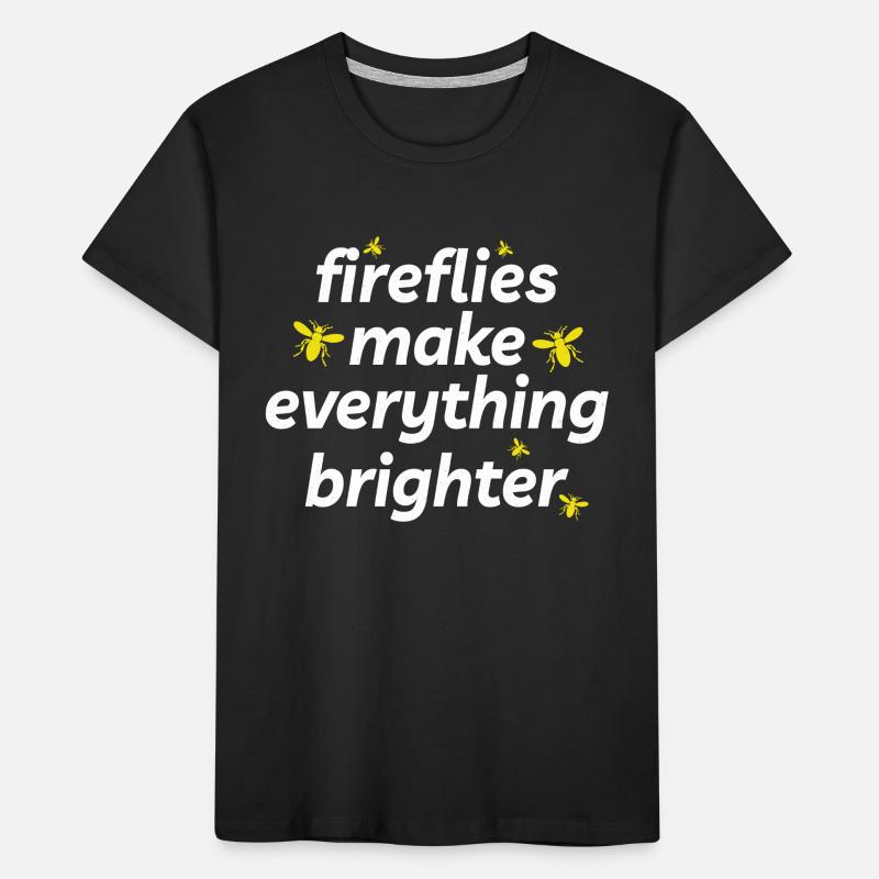 Fireflies Firefly Lightning Bug Insect Collector Kids' Premium Organic T-Shirt